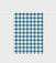 Lettuce Blue Tartan 100% linen tea towel featuring blue check pattern