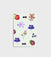 Lettuce A5 Notebook in Flower Fruit Arrangement design with 80 ruled pages, designed in New Zealand