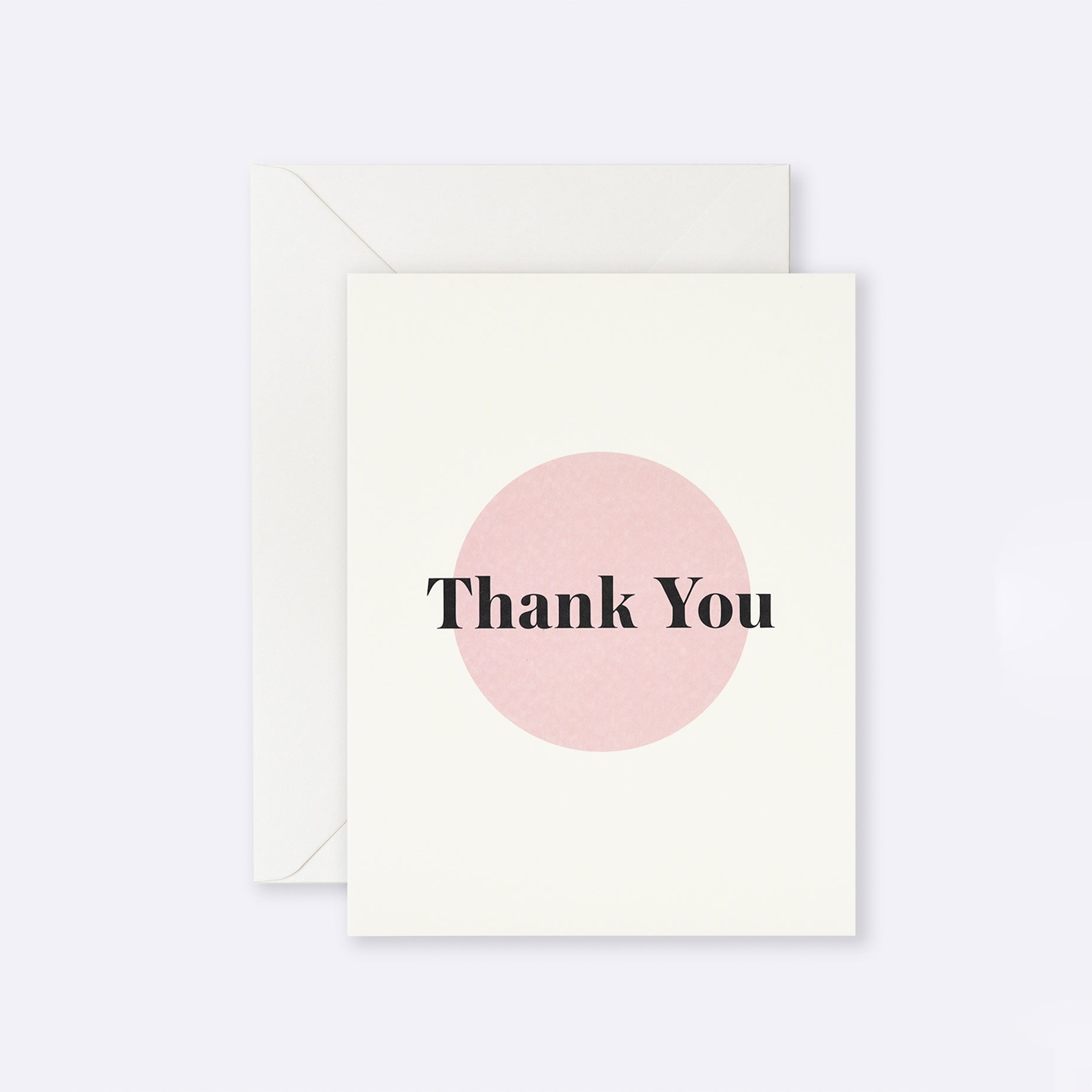 Greeting card with colourful pink dots and Thank You message