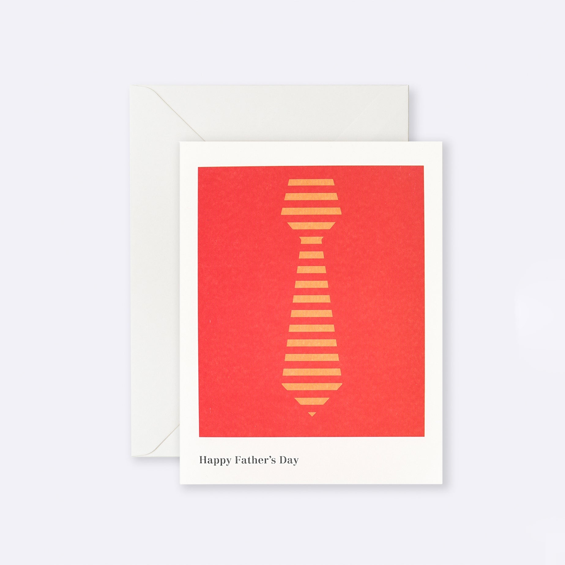 Greeting card with Father's Day tie illustration