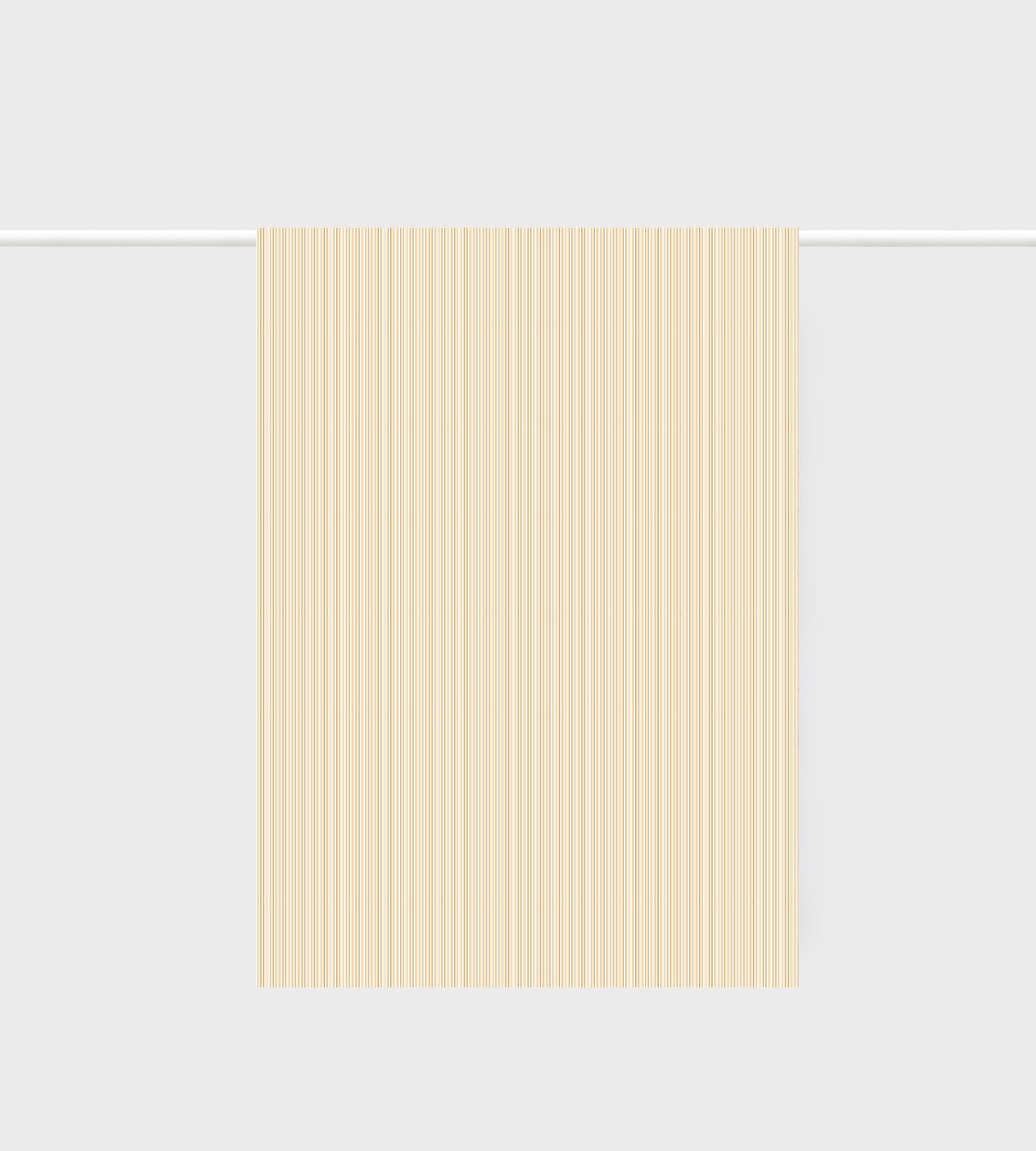 Lettuce Orange Fine Stripe 100% linen tea towel with classic striped linen design