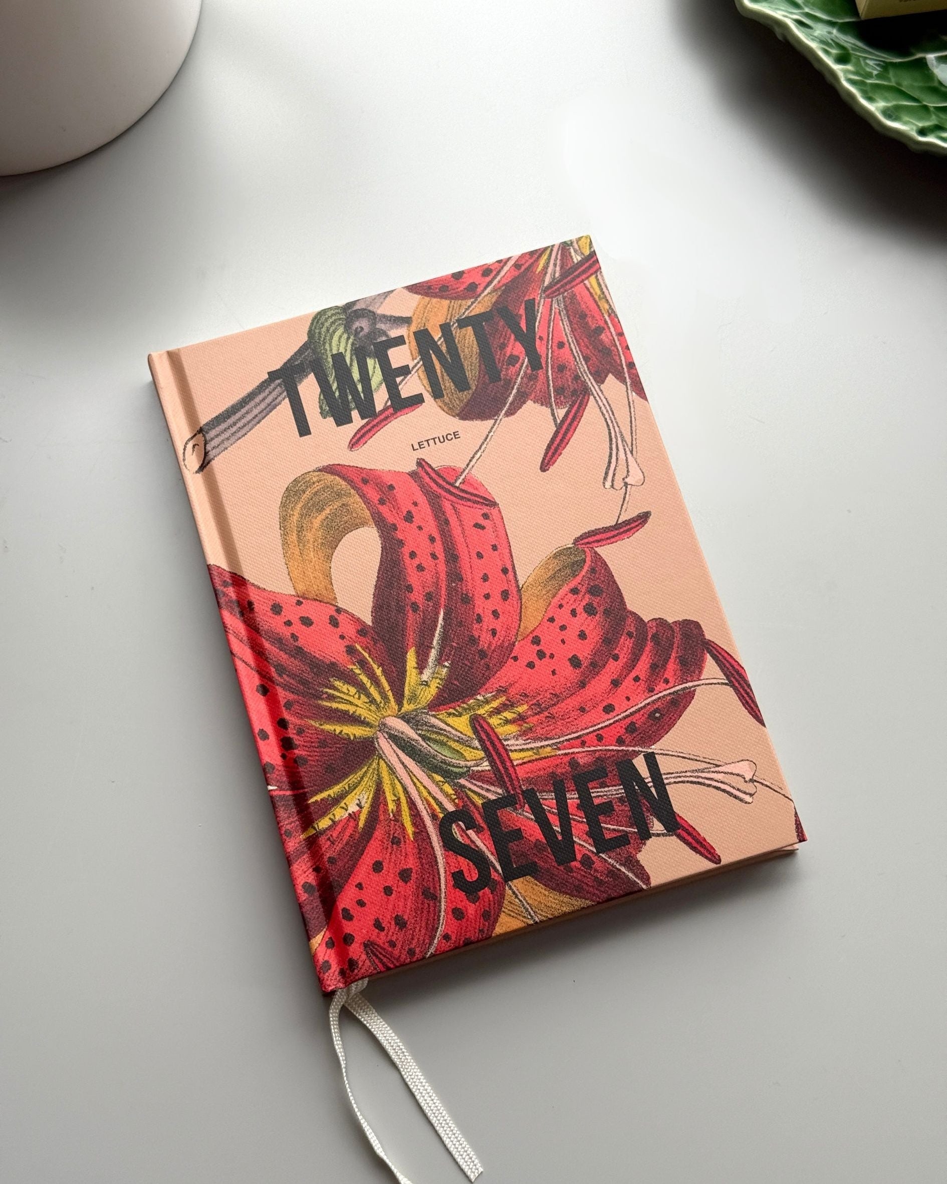 Lettuce Tiger Lilies 2027 weekly diary with illustrated red lily floral cover