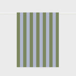 Lettuce Bold Stripe Periwinkle and Olive 100% linen tea towel featuring striped linen design