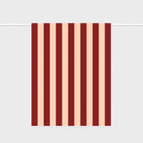 Lettuce Linen Tea Towel| Bold Stripe Peach + Burgundy