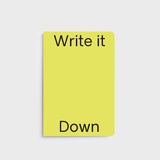 Lettuce A5 Notebook in Write it Down Neon design with 80 ruled pages, designed in New Zealand