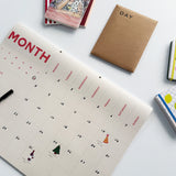 Lettuce A2 Monthly Planner | Desk & Wall Planner