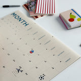 Lettuce A2 Monthly Planner | Desk & Wall Planner