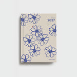 Lettuce 2027 Weekly Diary featuring Blue Flowers floral artwork, A5 hardcover week-to-view planner designed in New Zealand
