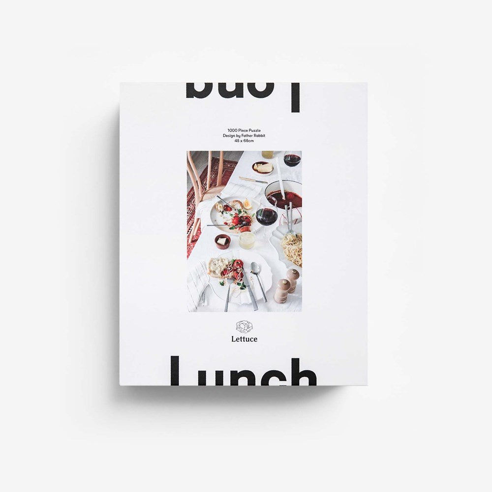 Lettuce 1000 Piece Puzzle featuring Long Lunch by Father Rabbit.